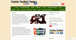 Desktop Screenshot of coyotestudentnews.com
